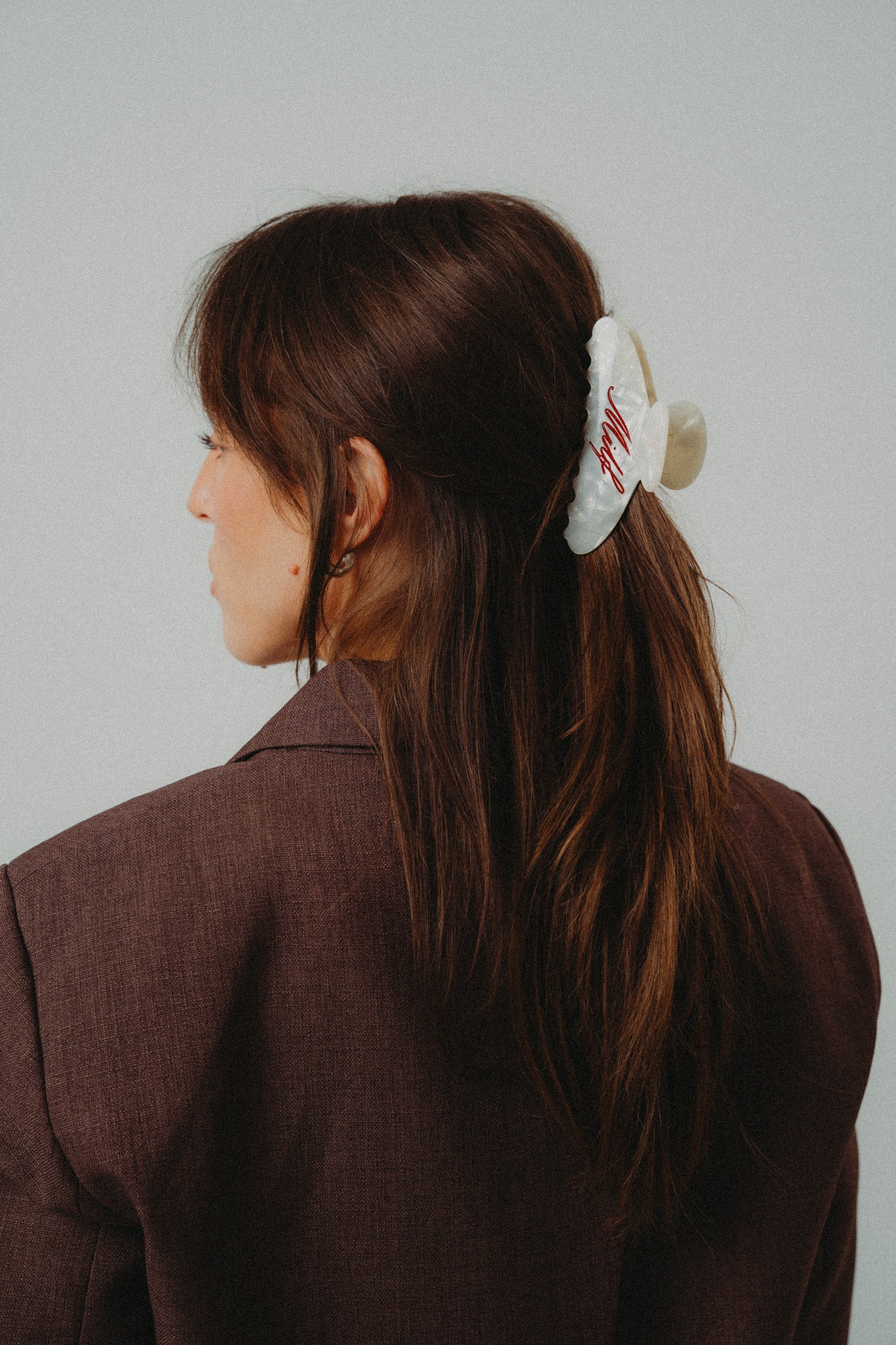 Hair Clip MILF White