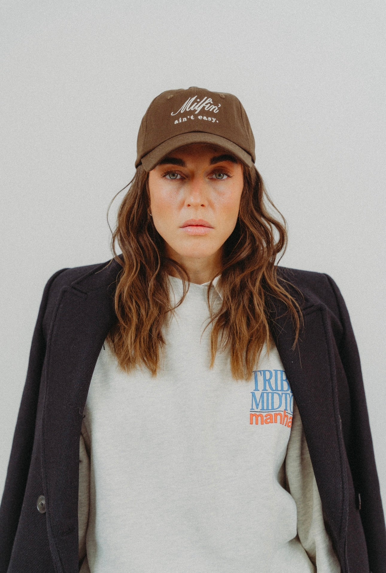 Milfin' Ain't Easy Cap Brown