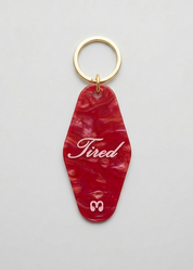 Tired Keychain